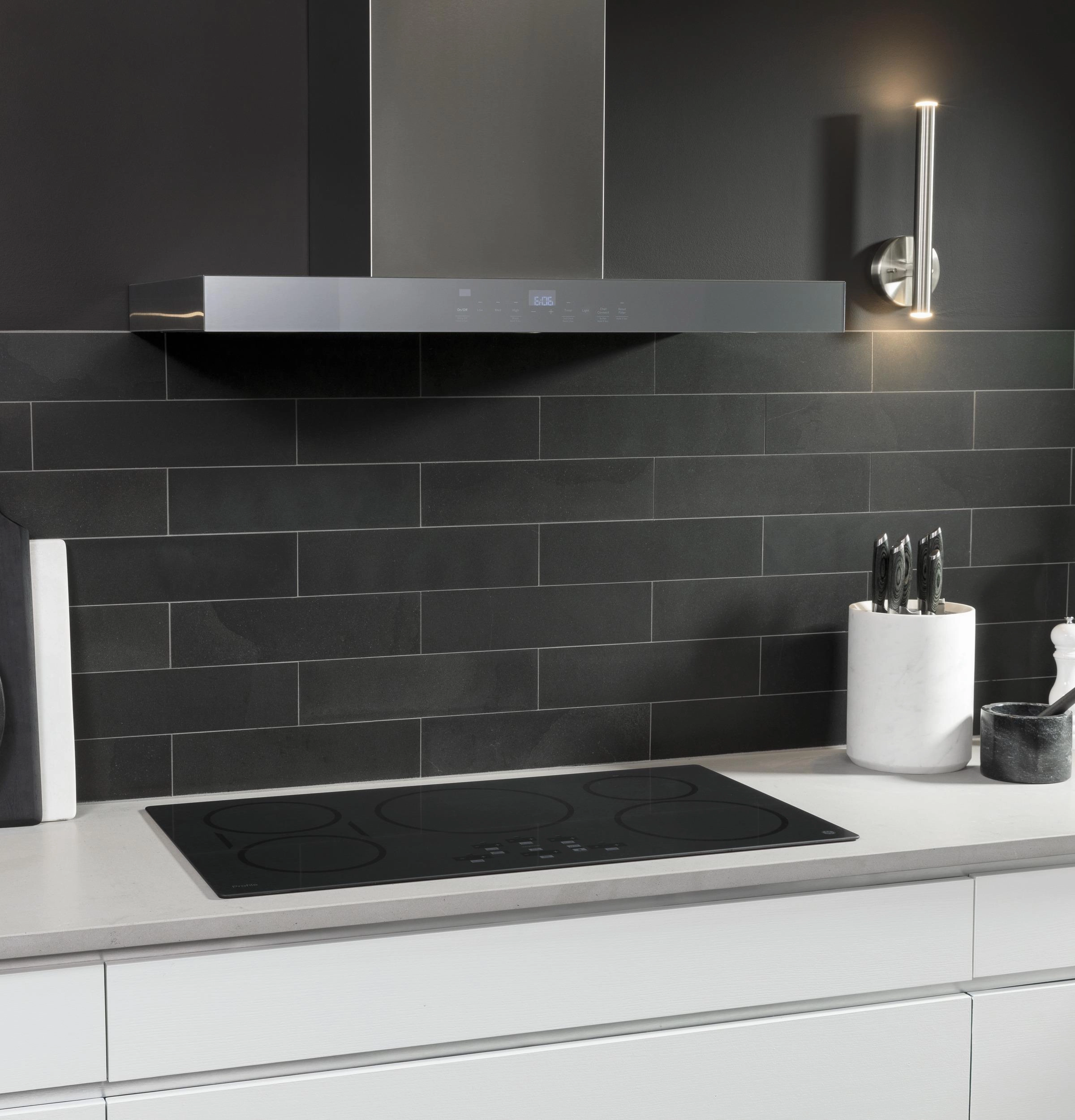 Cafe UVW9361SLSS 36" Smart Designer Wall Mount Hood W/ Perimeter Venting
