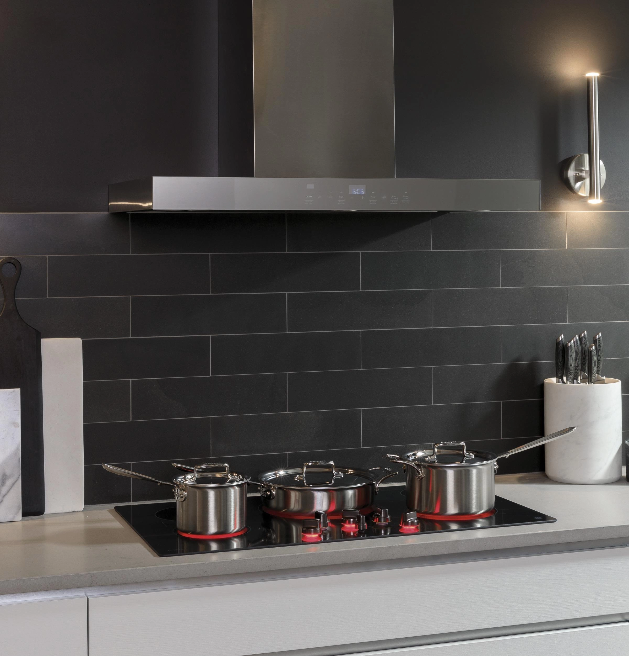 Cafe UVW9361SLSS 36" Smart Designer Wall Mount Hood W/ Perimeter Venting