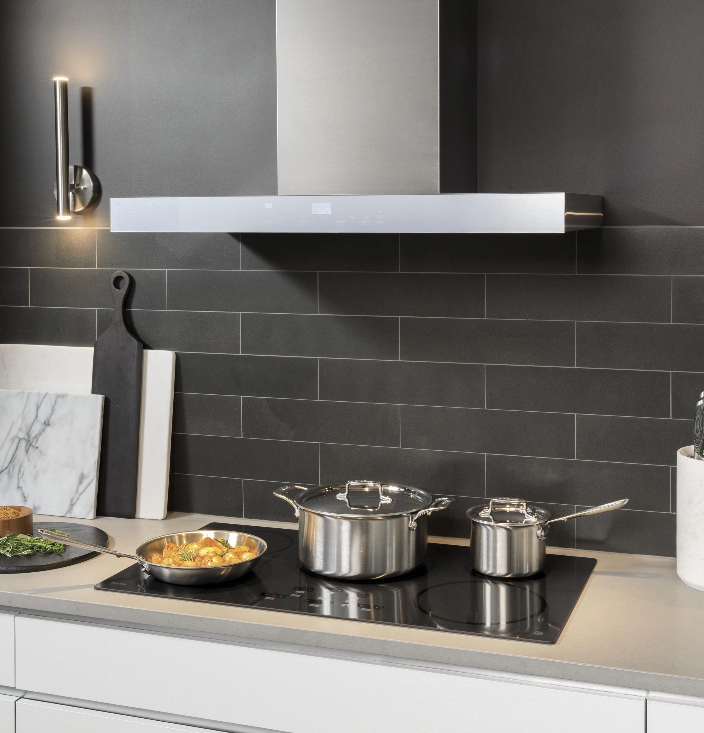 Cafe UVW9361SLSS 36" Smart Designer Wall Mount Hood W/ Perimeter Venting