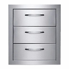 Capital CCE3DRWSS 3 Drawer System Storage,outdoor grill storage cabinet