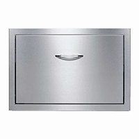 Capital CCECD30SS 30" Wide Drawer System W/ 48 Quart Cooler Storage,outdoor grill storage cabinet