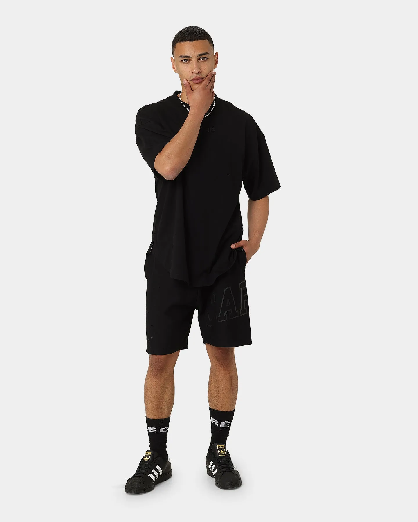 Carr Enorme Sweat Shorts Black/Black