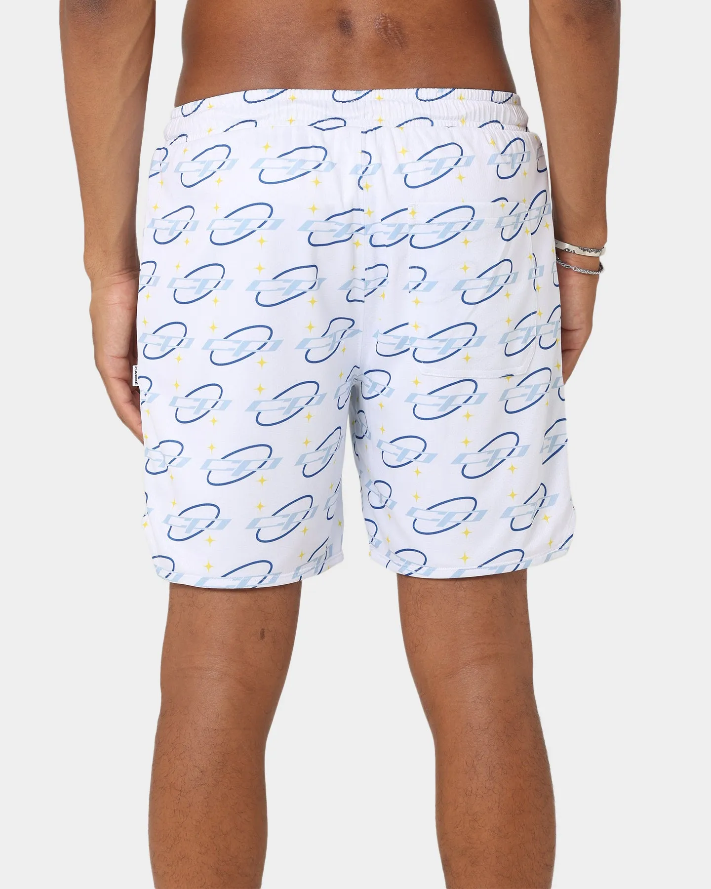 Carr Star Sign Mesh Shorts White