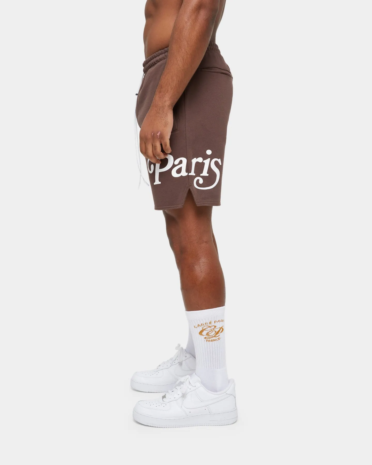 Carr Volle Sweat Short Dark Brown