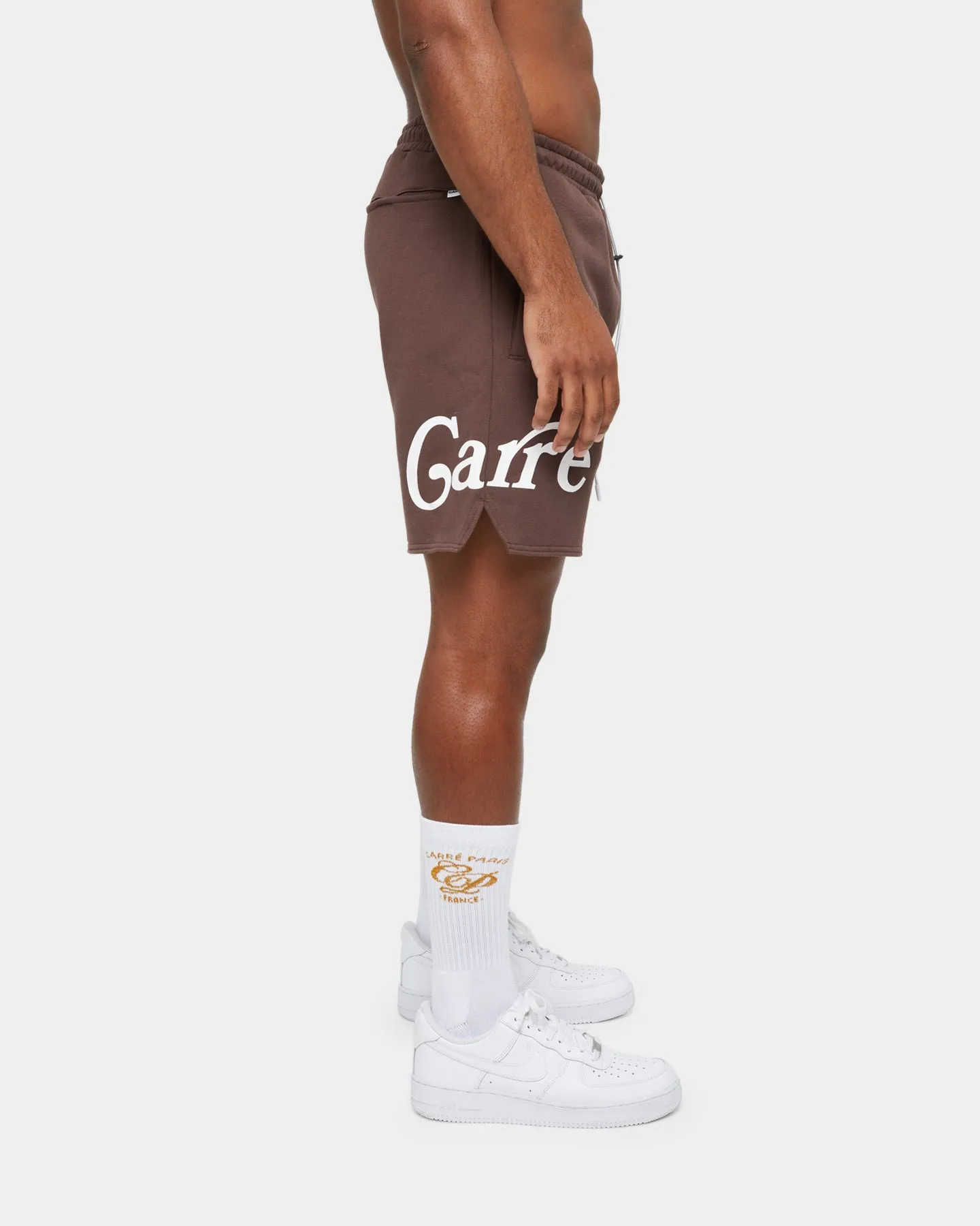 Carr Volle Sweat Short Dark Brown