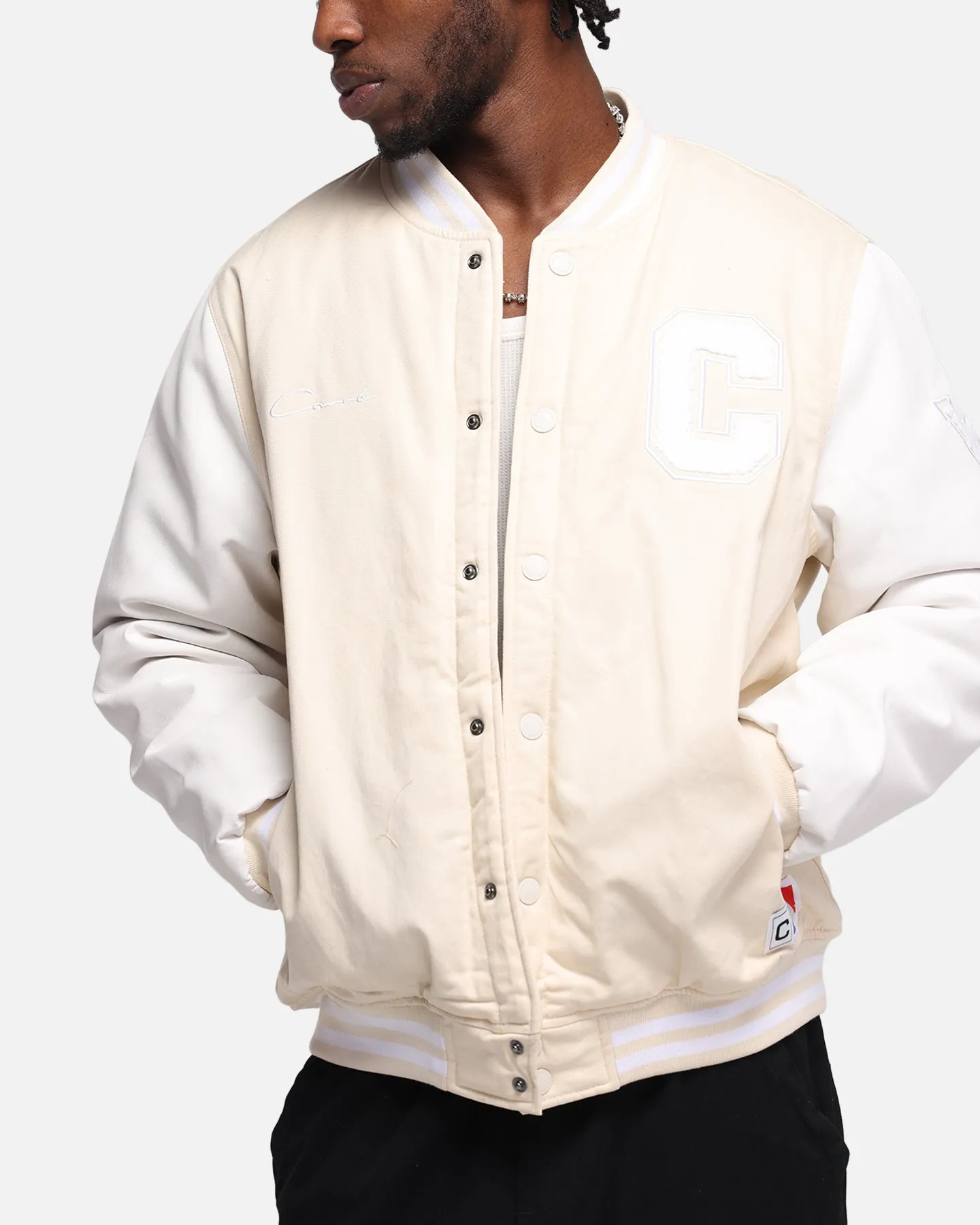 Carre MVP Varsity Jacket Cream/White