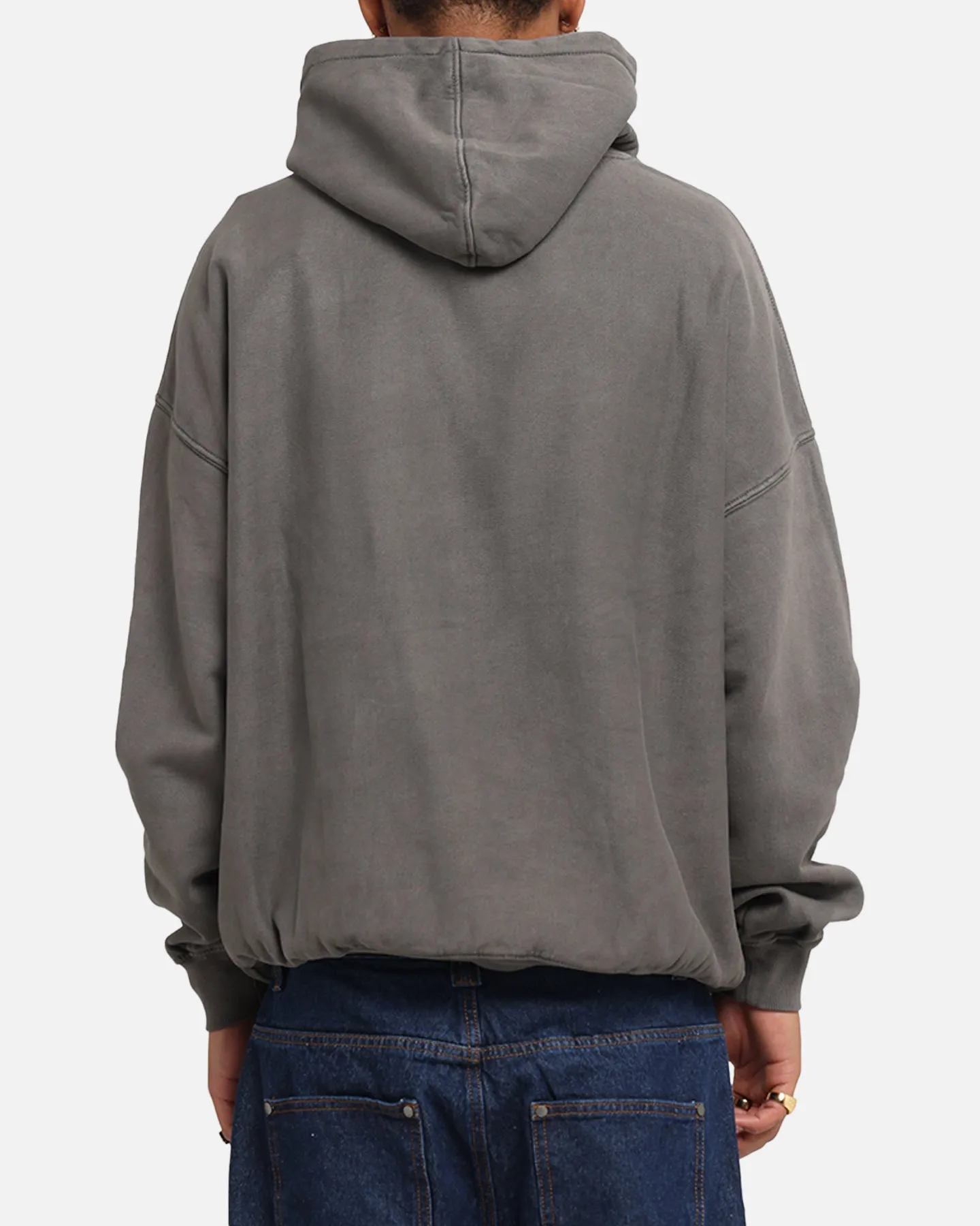 Carre Sacred Letter Hoodie Washed Charcoal