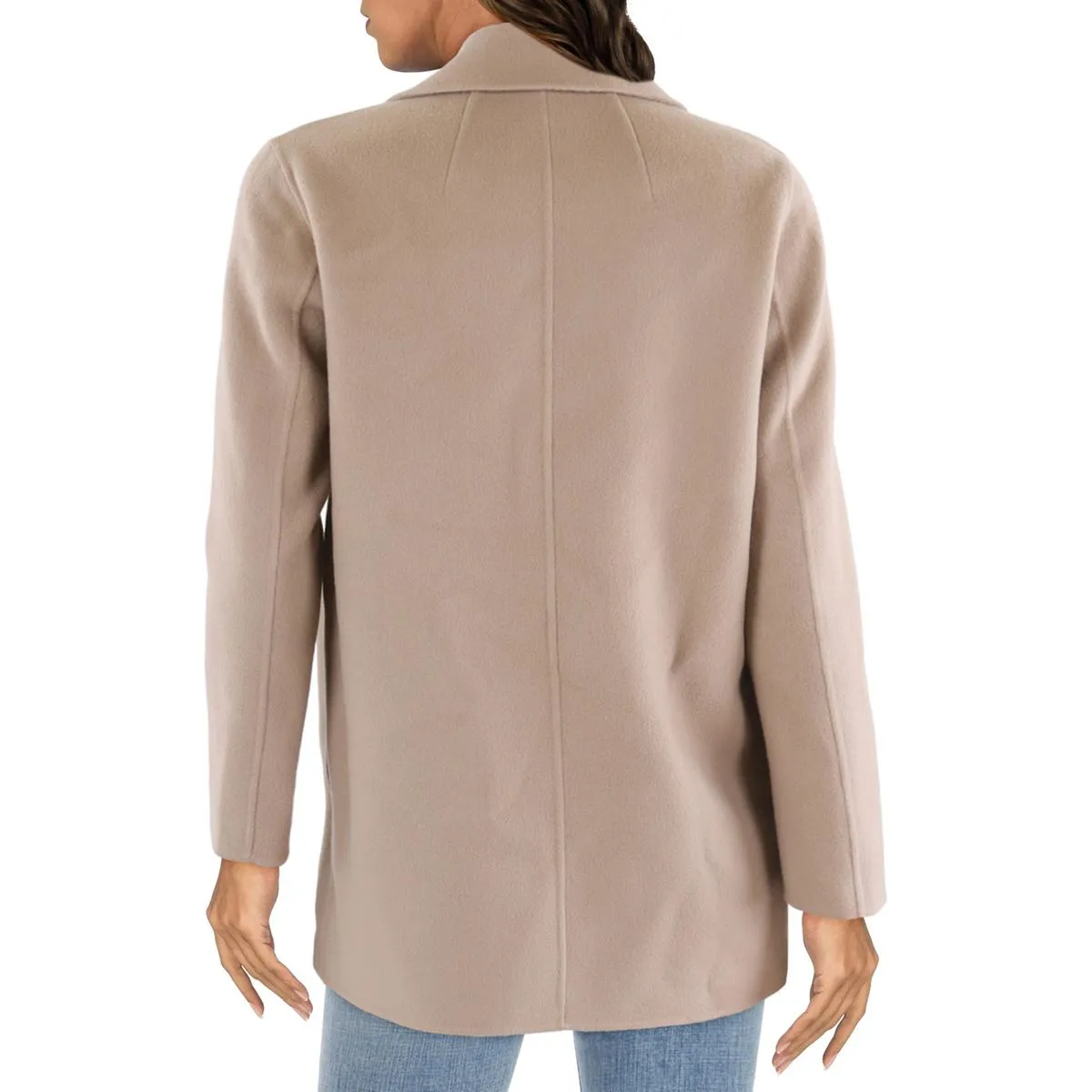 Clairene Womens Unlined Wool Open Front