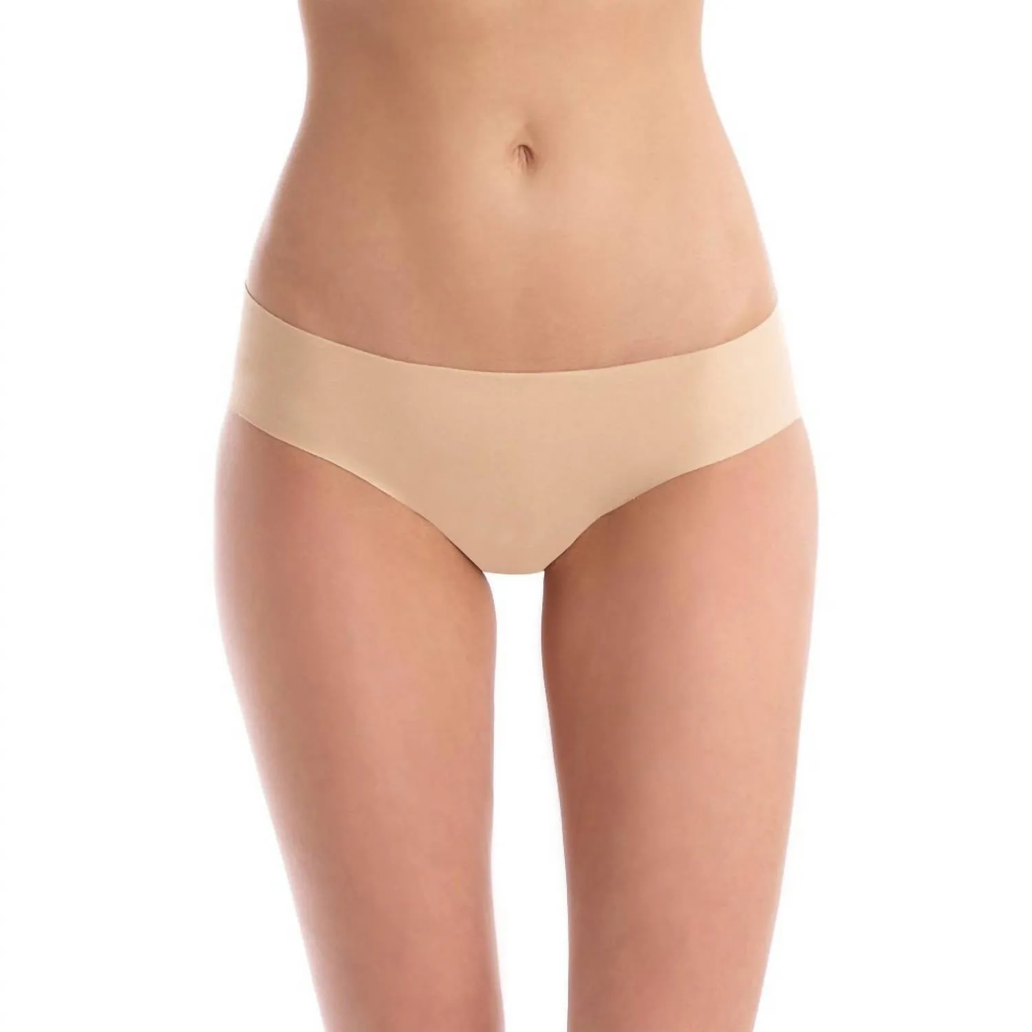 Classic Solid Bikini Bottom In Beige