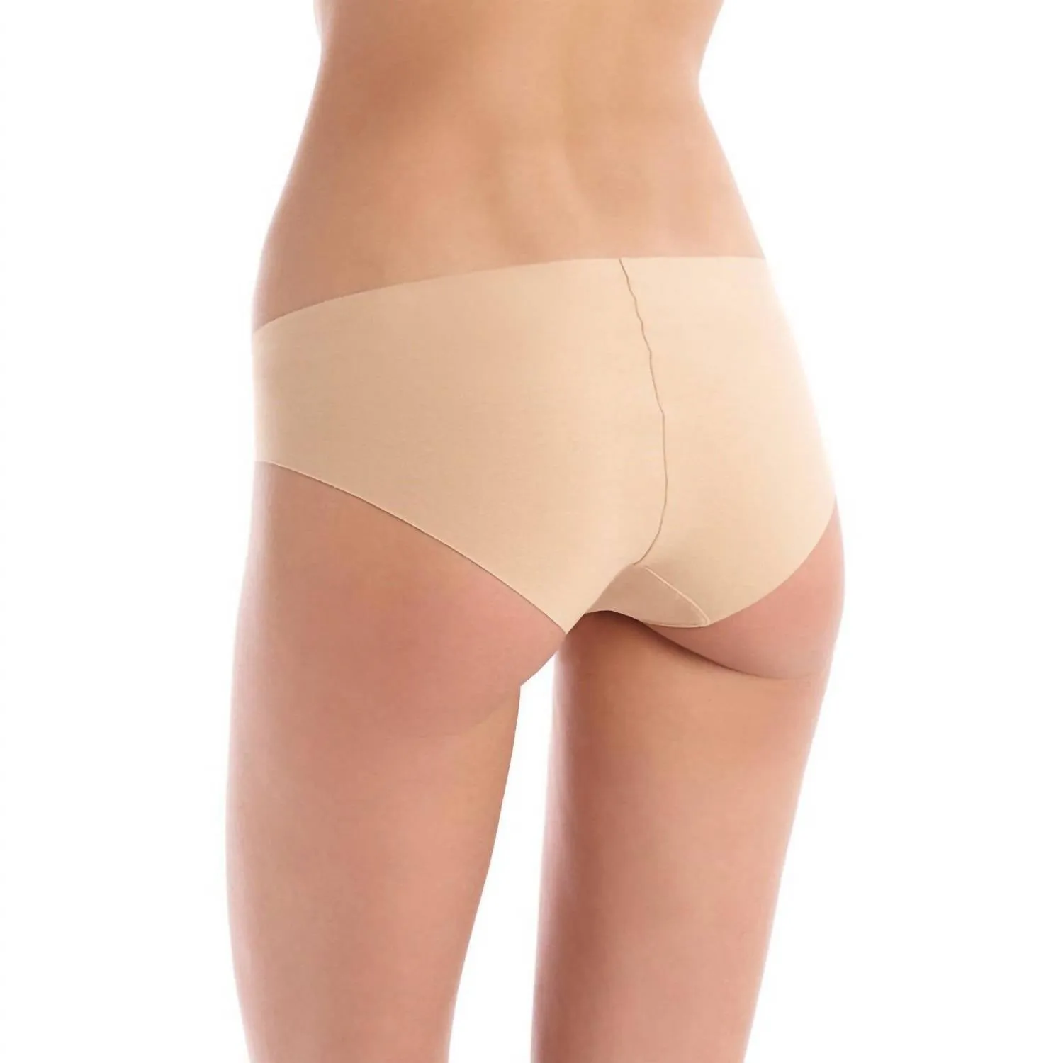 Classic Solid Bikini Bottom In Beige