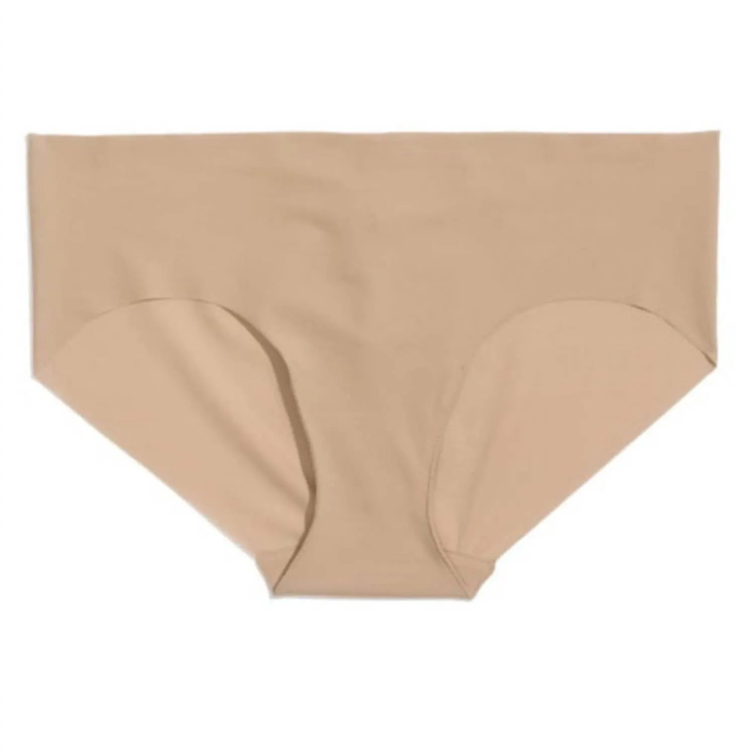 Classic Solid Bikini Bottom In Beige