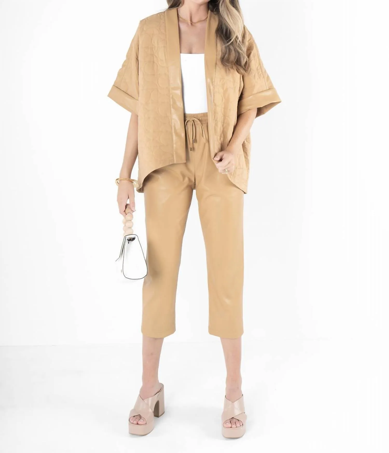 Coco Cape In Lark Camel