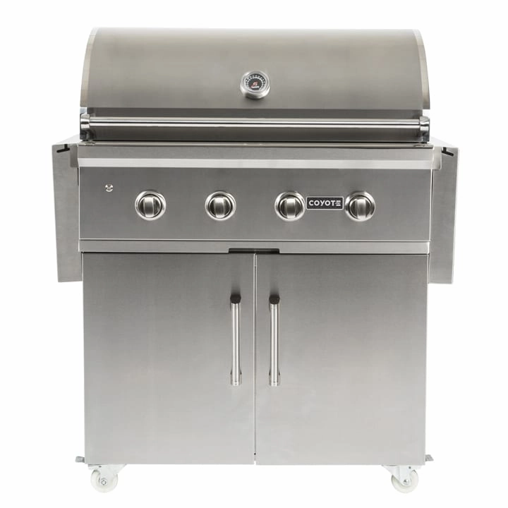 Coyote C1FTCART 30" Flat Top Grill Cart Barbeque Grill Accessories,grill tool set