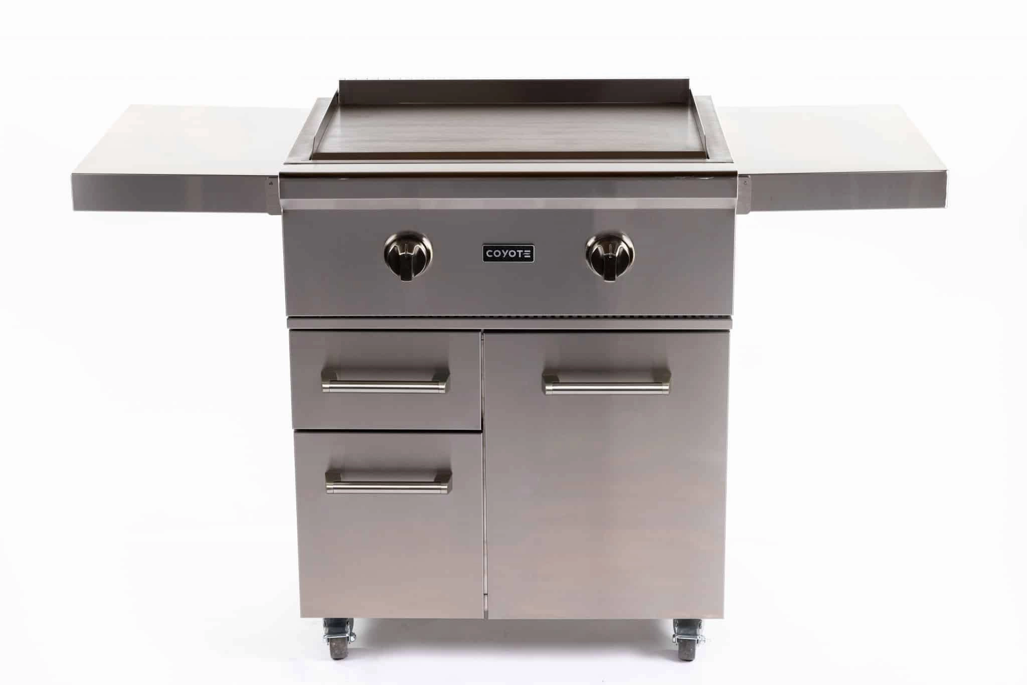 Coyote C1FTCART 30" Flat Top Grill Cart