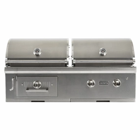 Coyote C1HY50NG 50" Hybrid Grill Charcoal Barbeque Grills,charcoal bbq smoker