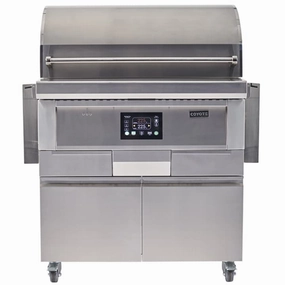 Coyote C1P36FS 36" Pellet Head And Cart Charcoal Barbeque Grills,charcoal bbq smoker