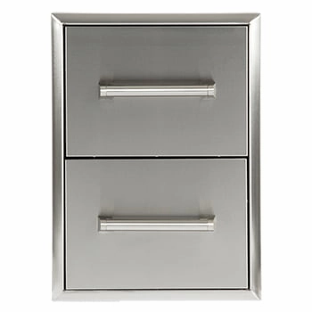 Coyote C2DC Two Drawer Cabinet Storage,outdoor grill storage cabinet