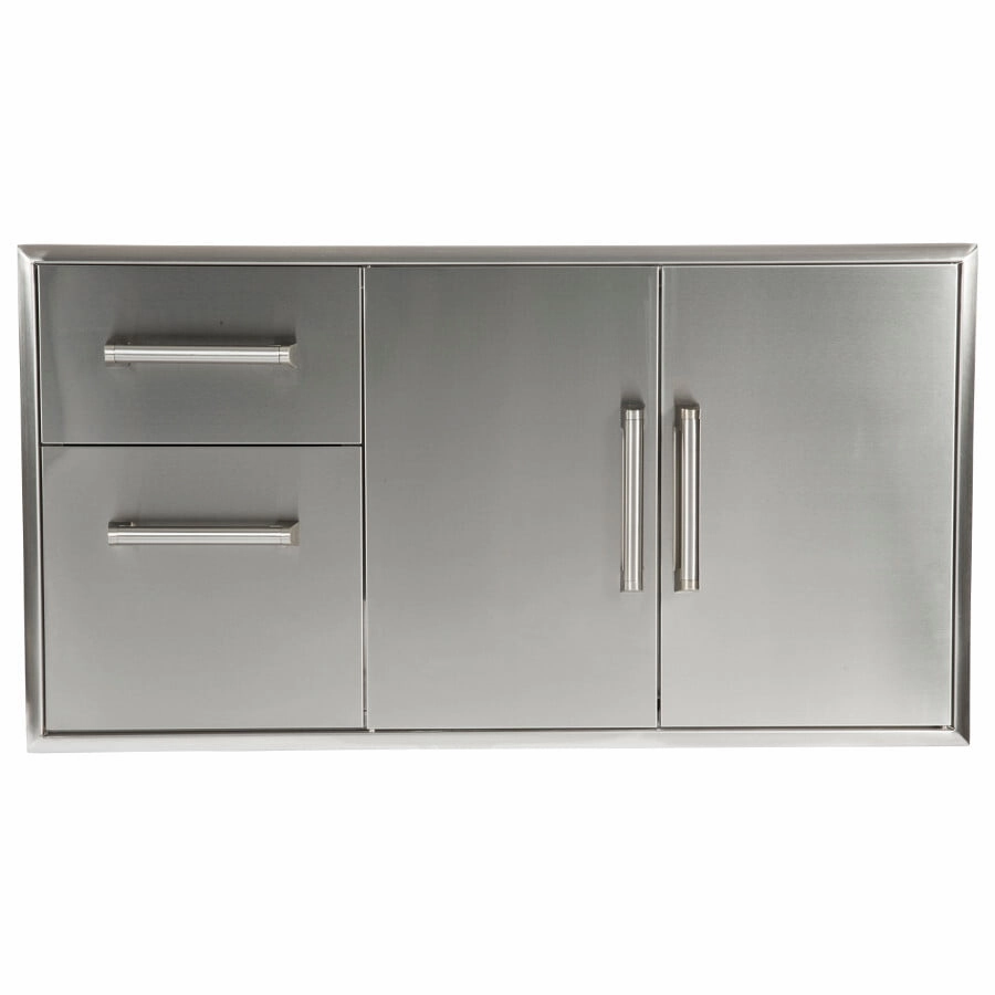Coyote CCD2DC Combination Storage: Two Drawer Cabinet & Double Access Doors Barbeque Grill Accessories,grill tool set