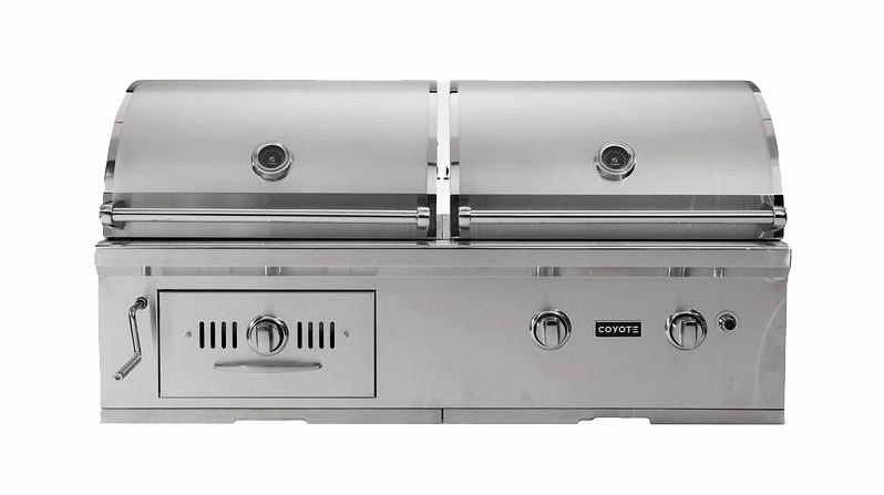 Coyote CH50LP 50" Hybrid Gas And Charcoal Grill Pro Barbeque Grills,professional outdoor grill