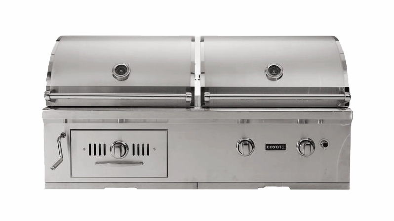 Coyote CH50LP 50" Hybrid Gas And Charcoal Grill Barbeque Grills,outdoor bbq grill