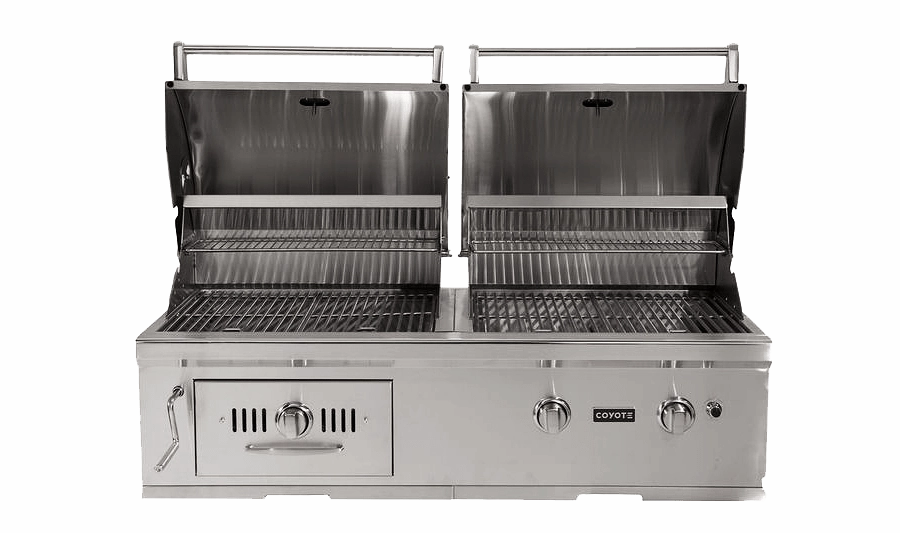 Coyote CH50LP 50" Hybrid Gas And Charcoal Grill