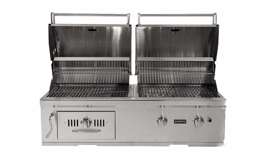 Coyote CH50LP 50" Hybrid Gas And Charcoal Grill