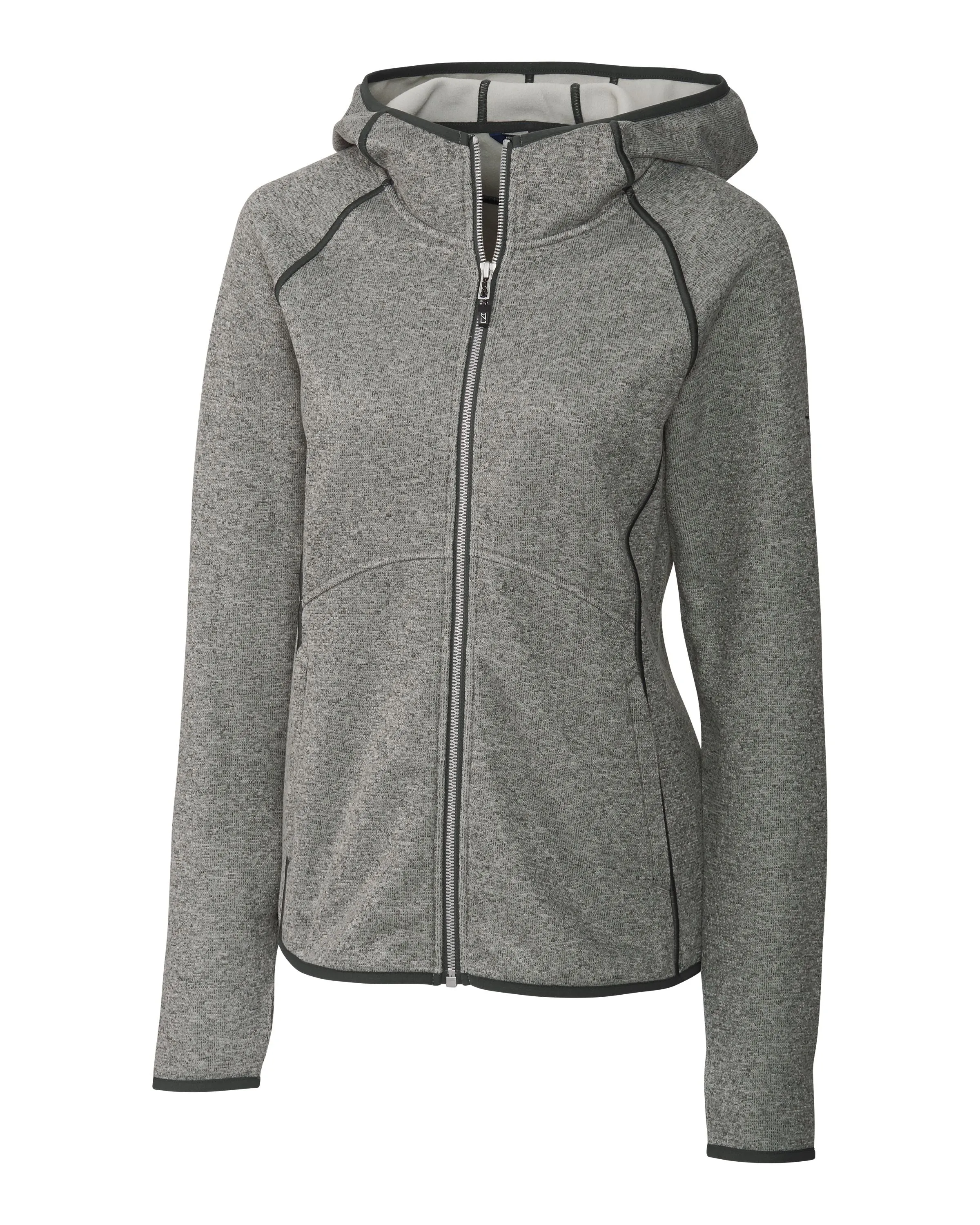 Cutter & Buck Mainsail Sweater-Knit Hoodie Womens Full Zip Jacket