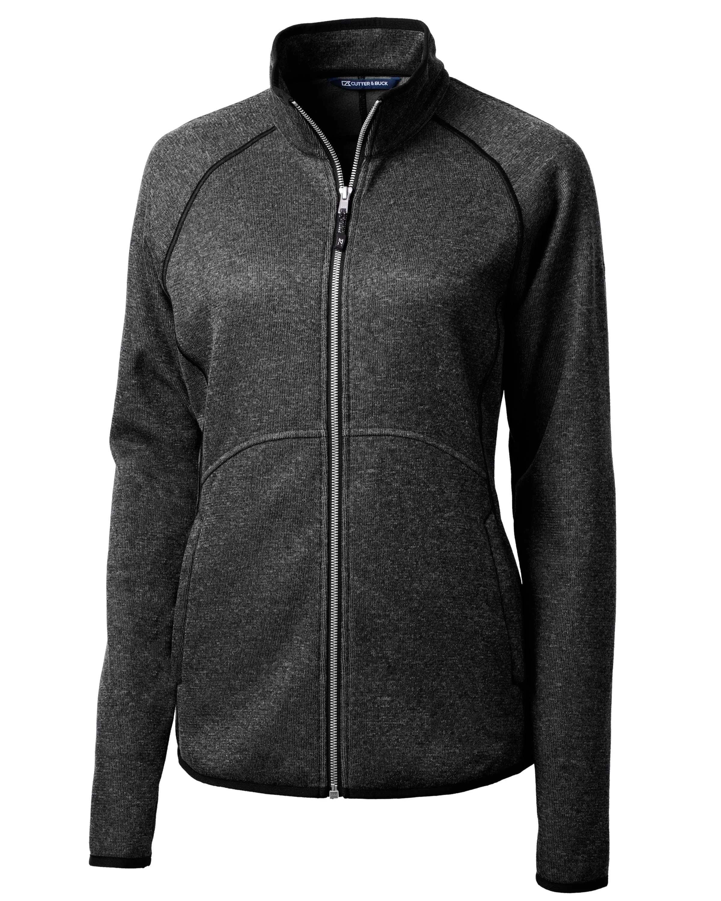 Cutter & Buck Mainsail Sweater-Knit Womens Full Zip Jacket