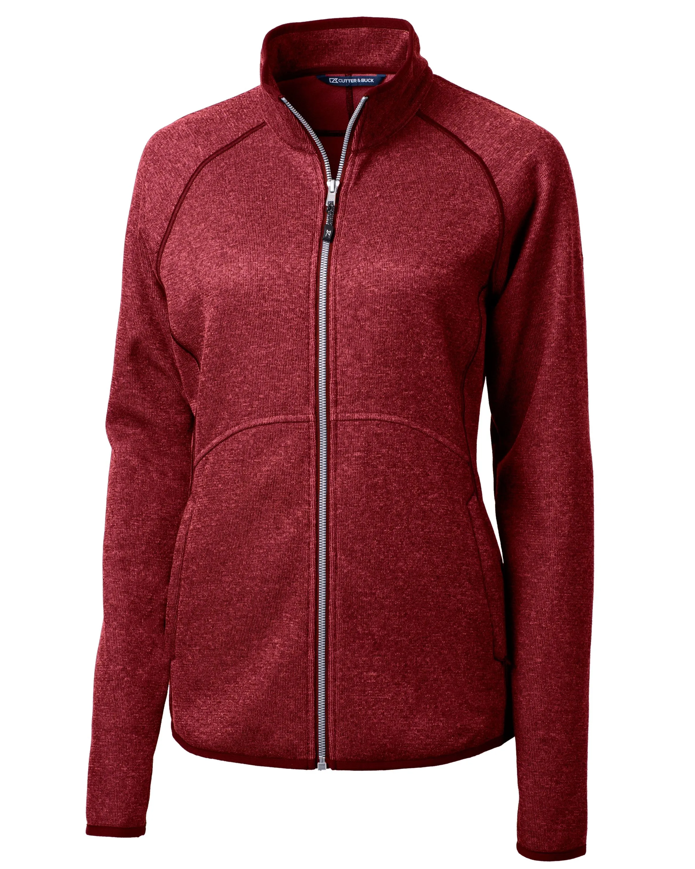 Cutter & Buck Mainsail Sweater-Knit Womens Full Zip Jacket