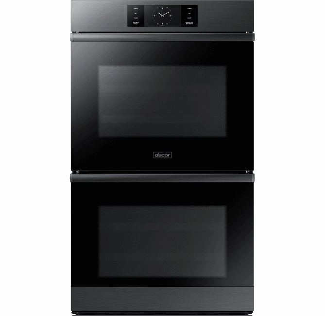 Dacor DOB30M977DM 30" Steam-Assisted Double Wall Oven, Graphite Stainless Steel Wall Ovens 27 inch wall oven built-in