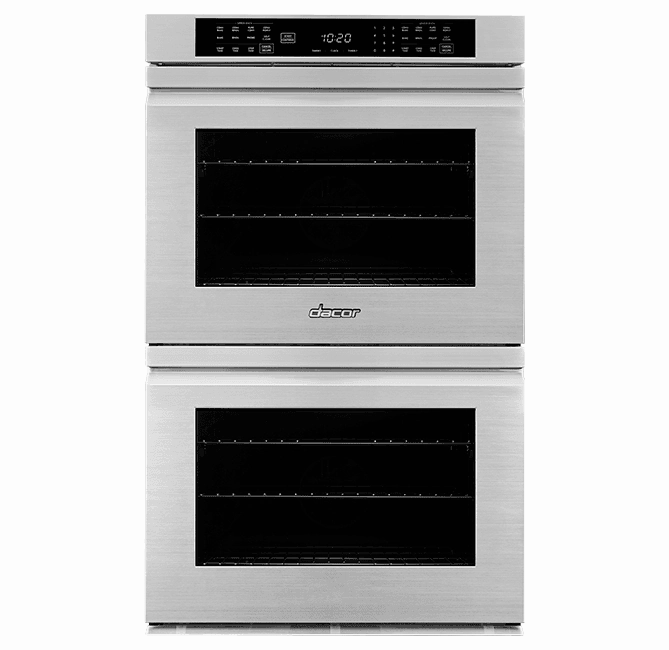 Dacor HWO227FS 27" Double Wall Oven, Silver Stainless Steel With Flush Handle Wall Ovens 27 inch wall oven built-in
