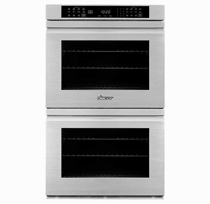 Dacor HWO230FS 30" Double Wall Oven, Silver Stainless Steel With Flush Handle Wall Ovens 27 inch wall oven built-in