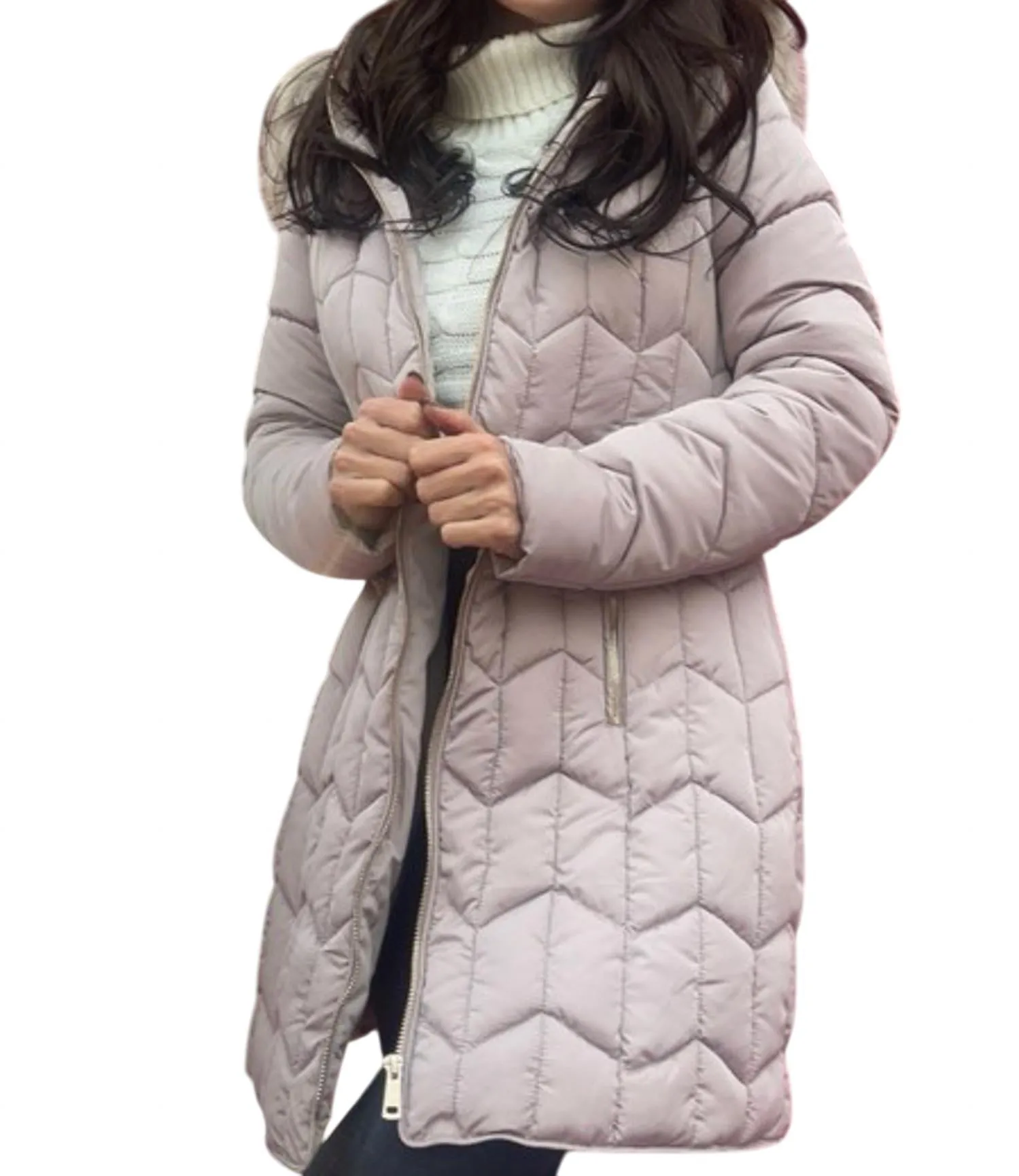 Daisy Quilted Puffer Jacket In Taupe