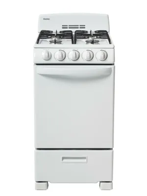 Danby DR203WGLP Danby 20" Wide Gas Range In White Freestanding Ranges freestanding dual fuel range 30 inch