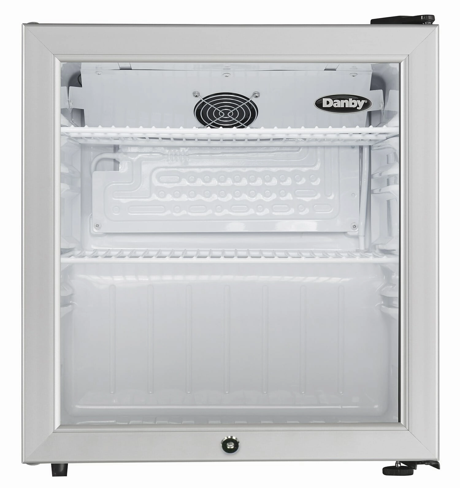 Danby DAG016A2BDB Danby 1.6 Cu. Ft. Compact Glass Door Fridge In Platinum Undercounter Refrigerators 24 inch undercounter fridge for kitchen