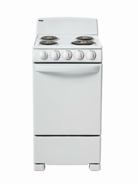 Danby DER203W Danby 20" Wide Electric Range In White Freestanding Ranges freestanding dual fuel range 30 inch