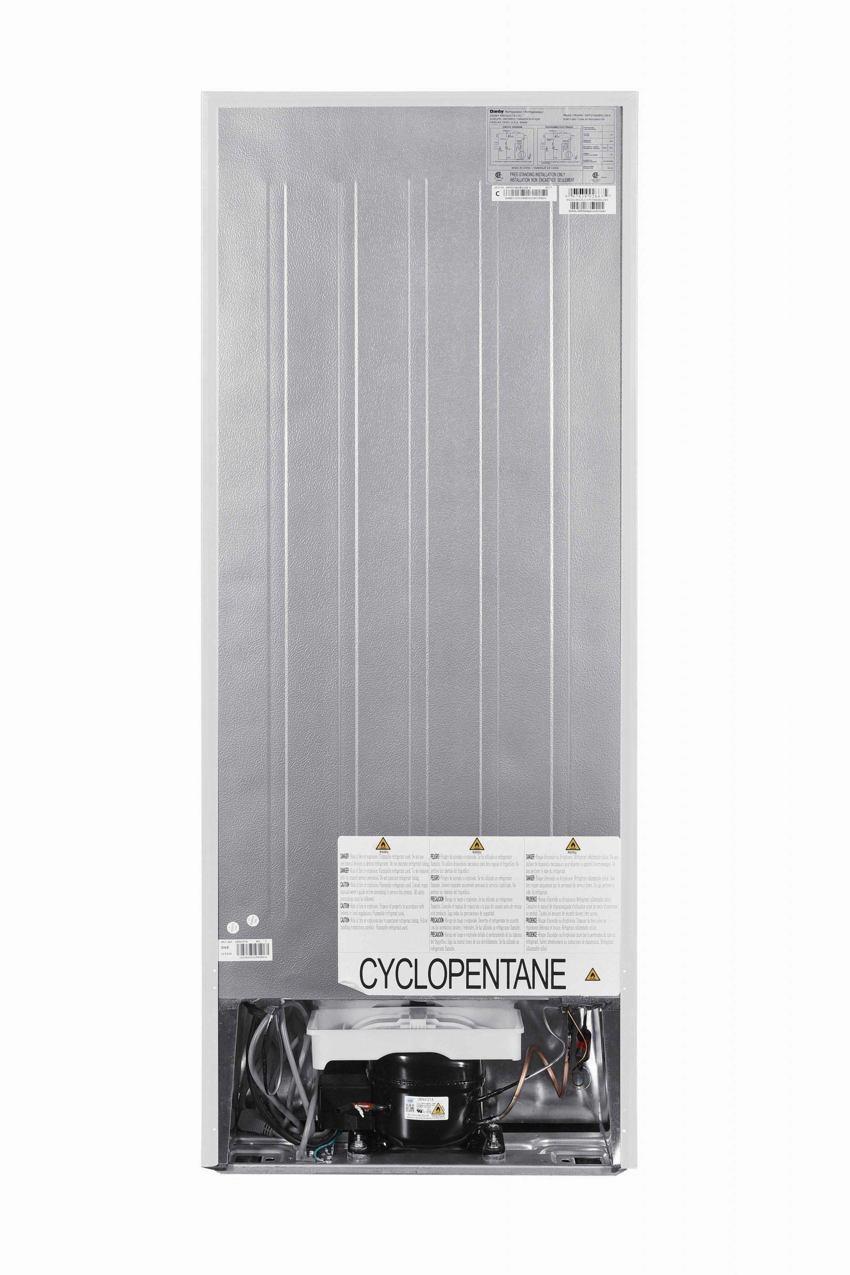 Danby DPF074B2WDB6 Danby 7.4 Cu Ft Top Mount Refrigerator