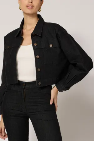 Dean Jacket In Black Denim