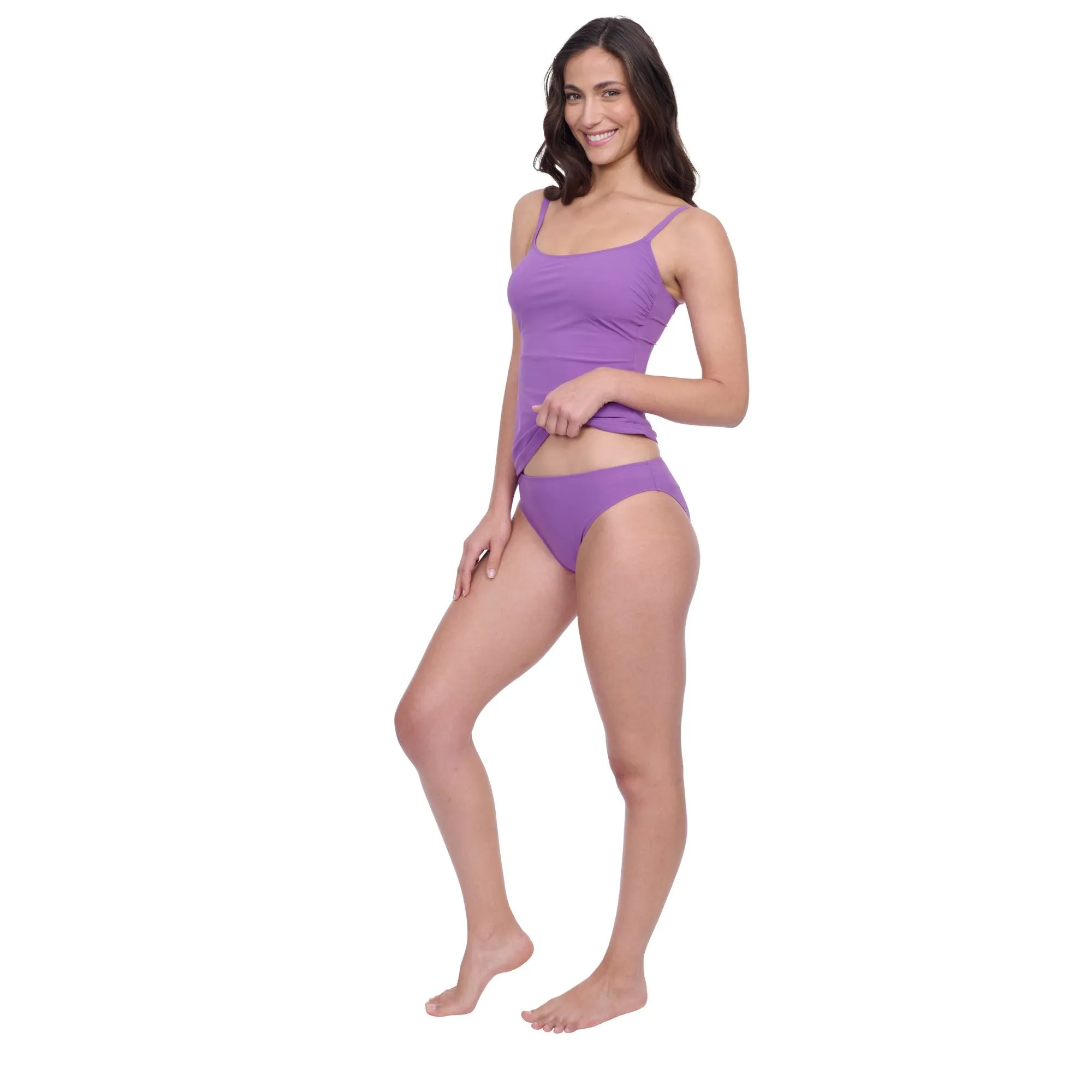 Devine Round Neck Tankini Swim Top