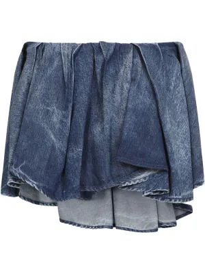 Diesel Women's Shorts Clear blue
