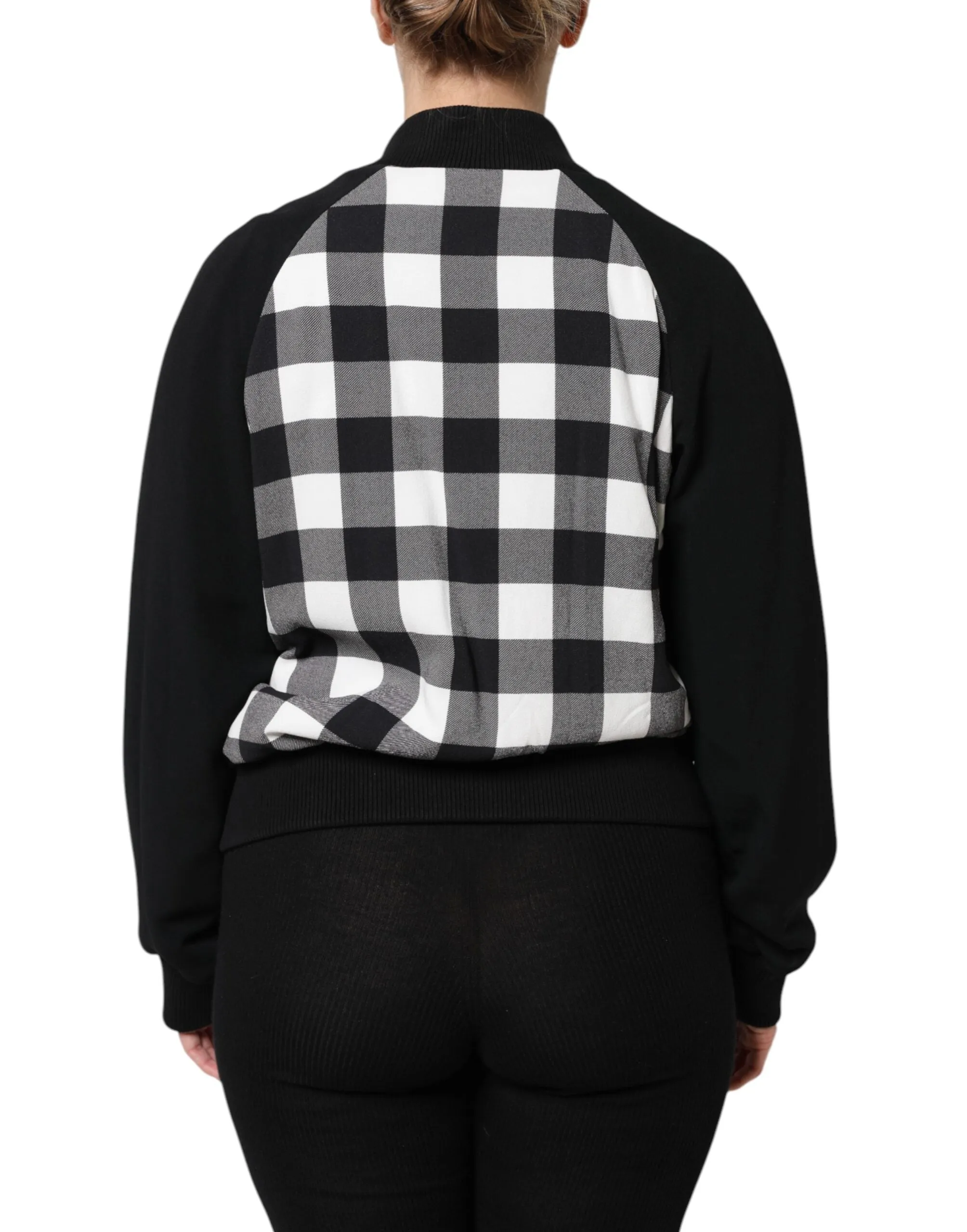 Dolce & Gabbana  Check Floral Button Down Women's Jacket