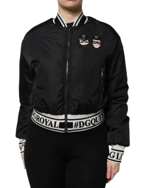 Dolce & Gabbana Nylon #DGFamily Full Zip Bomber Women's Jacket