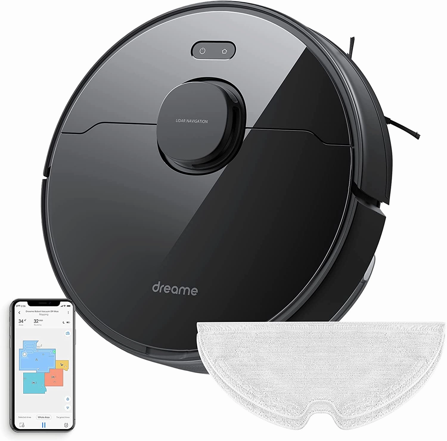Dreame D9 Max Robot Vacuum and Mop upright vacuum, stick vacuum