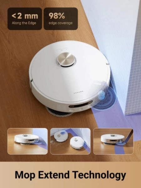 Dreame L10s Pro Gen 2 Robot Vacuum, 7000PA, Mopping5200MAh Battery, White