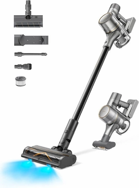 Dreame Upright Vacuum, 190Watts, 90Min run timer, Grey robot vacuum, handheld vacuum
