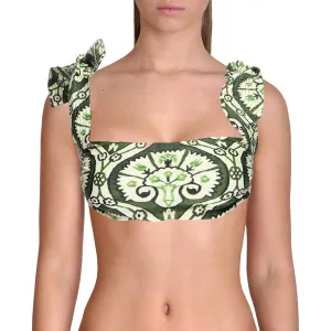 Dulce Womens Bandeau Printed Bikini Swim Top