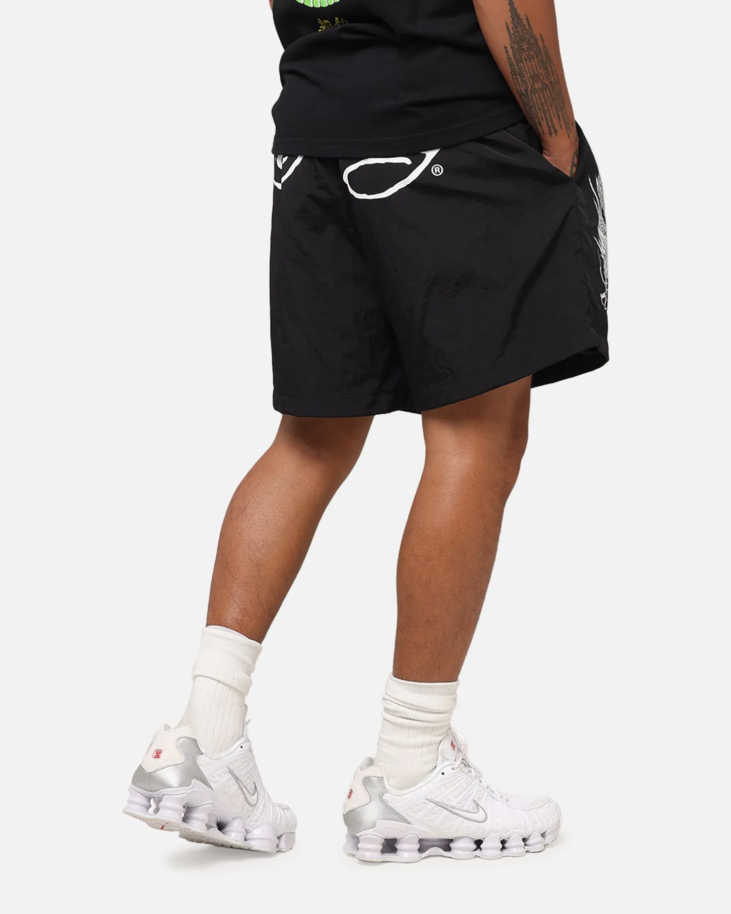 Ed Hardy Tribal Dragon Shorts Black
