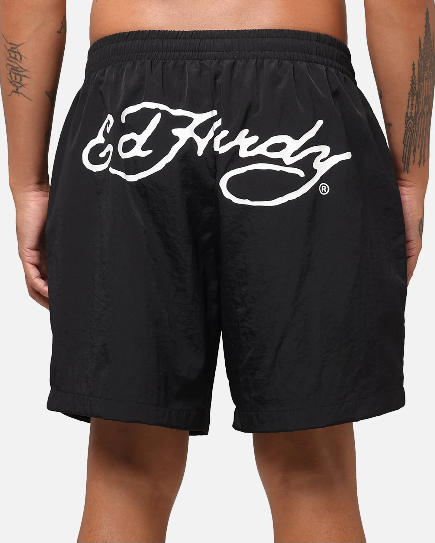 Ed Hardy Tribal Dragon Shorts Black