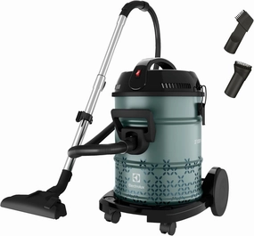 Electrolux Drum Vacuum Cleaner Dry Blower, 2100Watts, 21Lit, 2Speed, Green robot vacuum, handheld vacuum