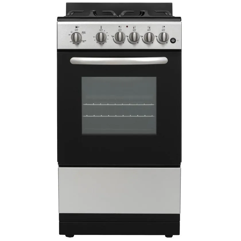 Element Appliance EGR204MCCS Element 1.9 Cu. Ft. 20 Gas Range - Stainless Steel (Egr204Mccs) Freestanding Ranges freestanding dual fuel range 30 inch